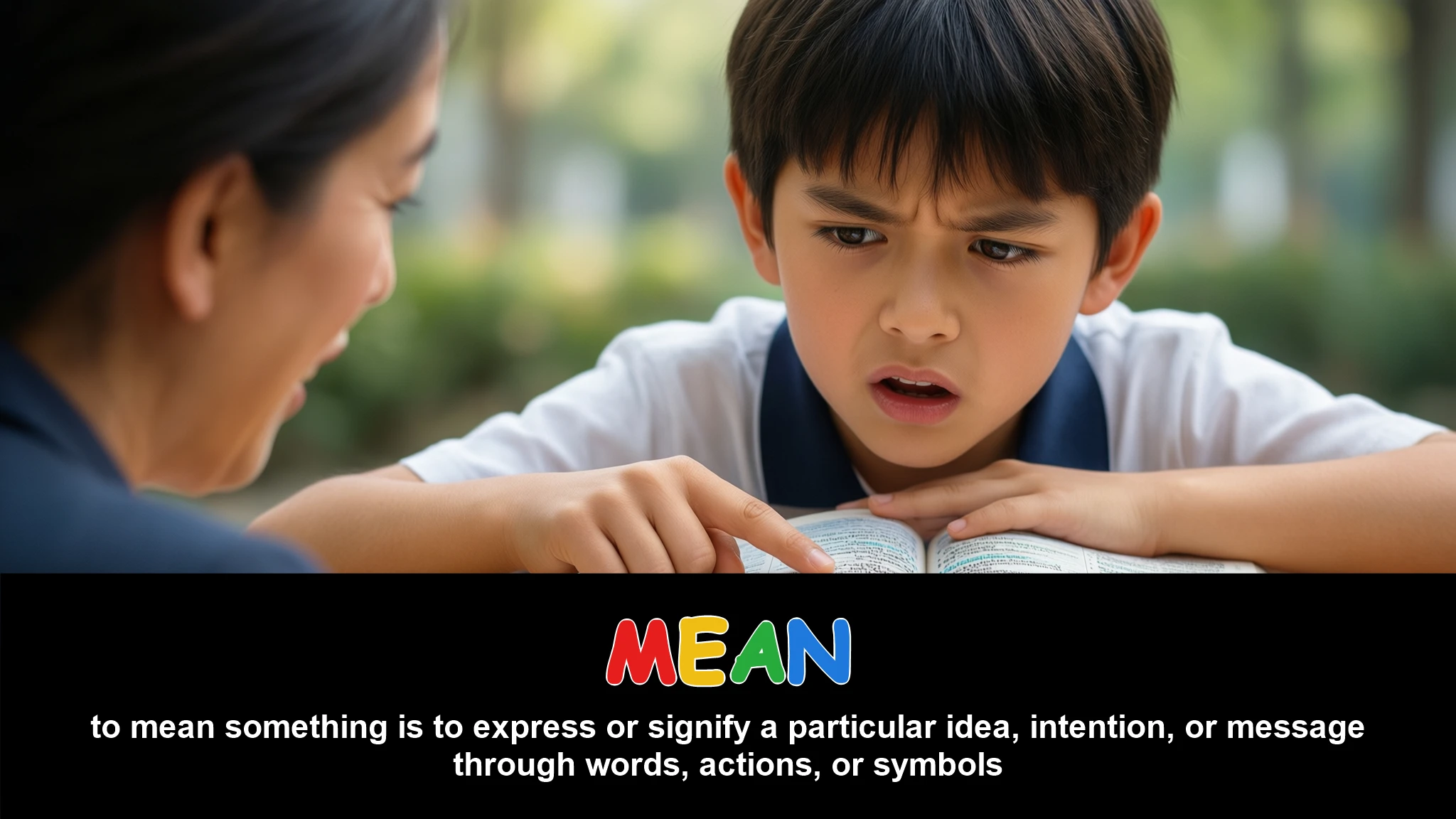 English Illustration for mean